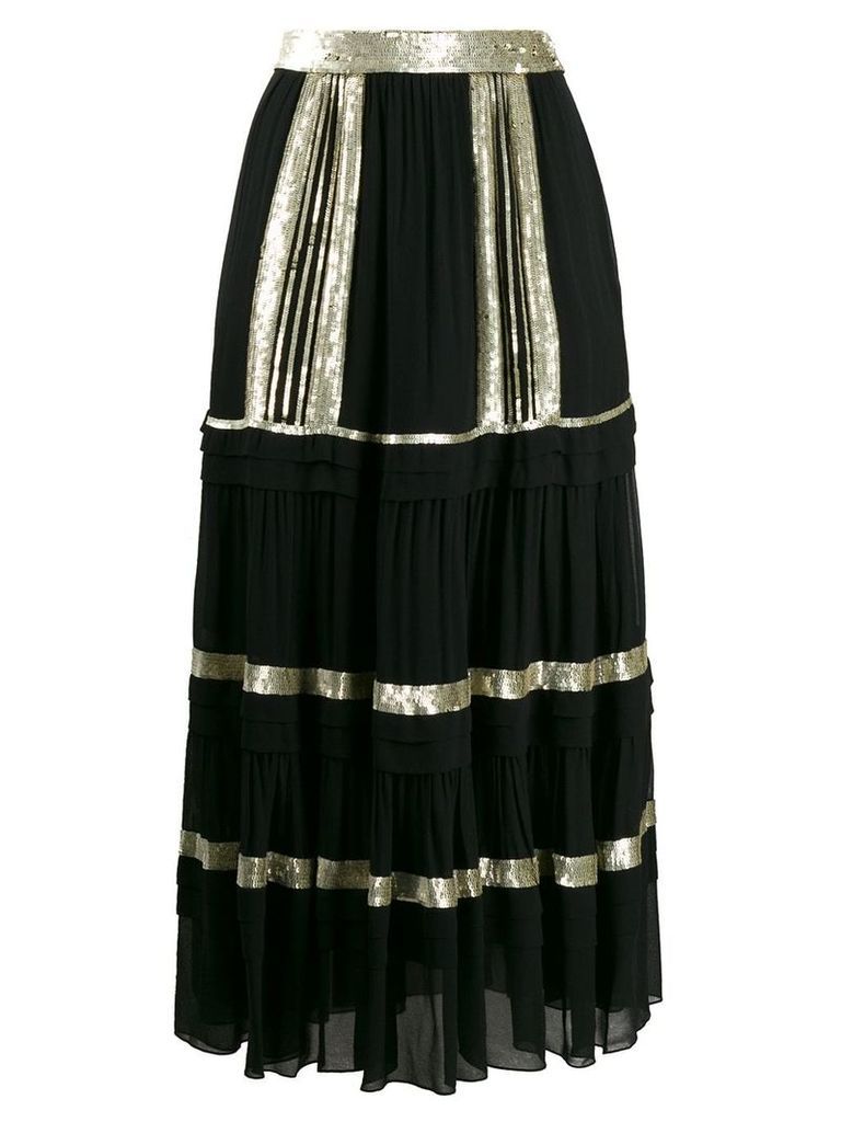 Temperley London tiered skirt - Black
