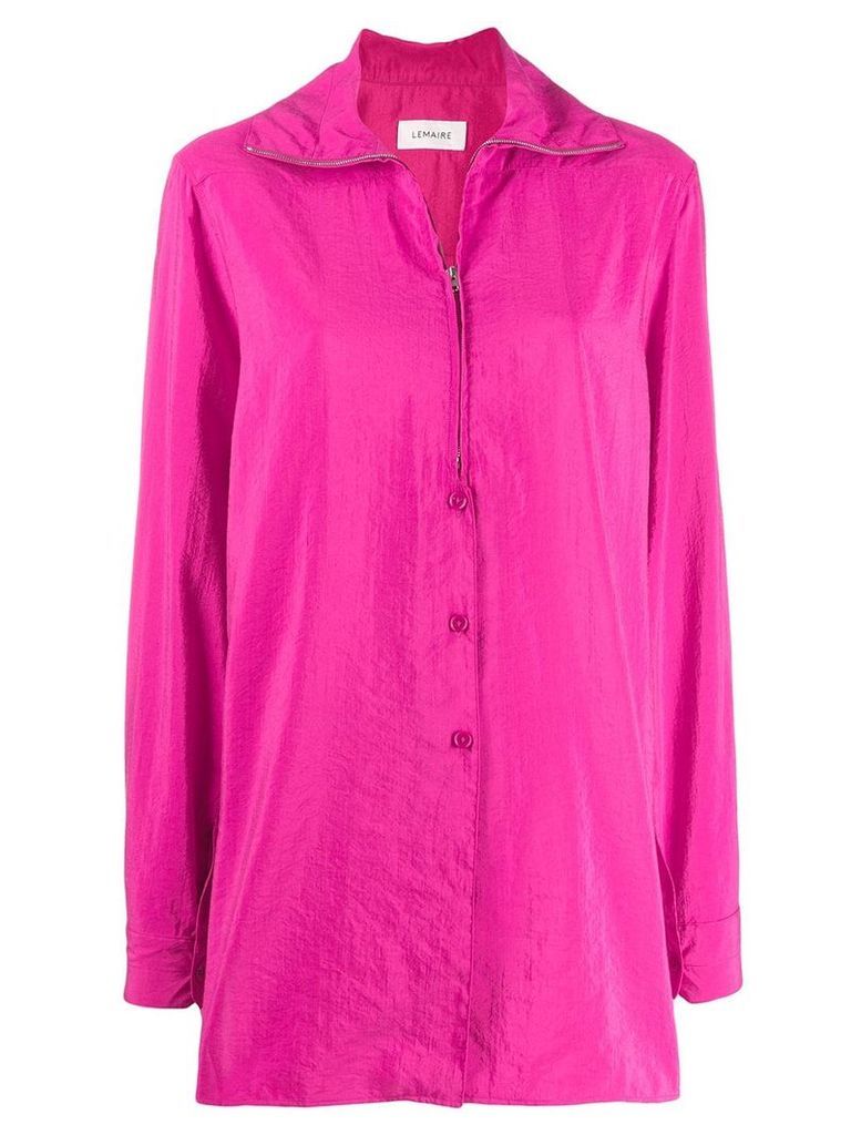 Lemaire zip-up shirt jacket - PINK