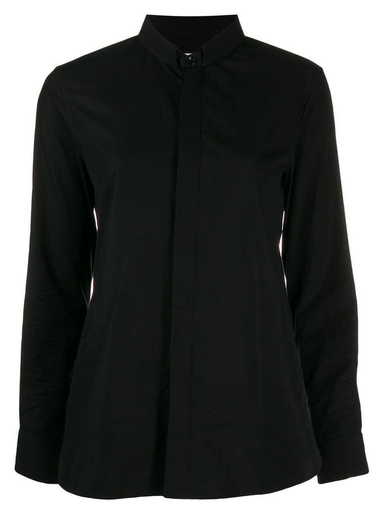 Saint Laurent mandarin collar shirt - Black