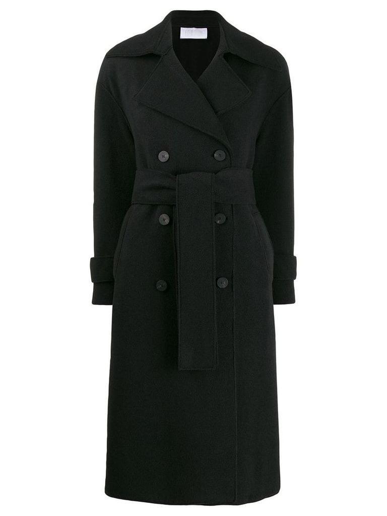 Harris Wharf London double-breasted coat - Black