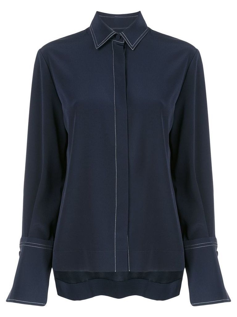 Co pleated detail shirt - Blue