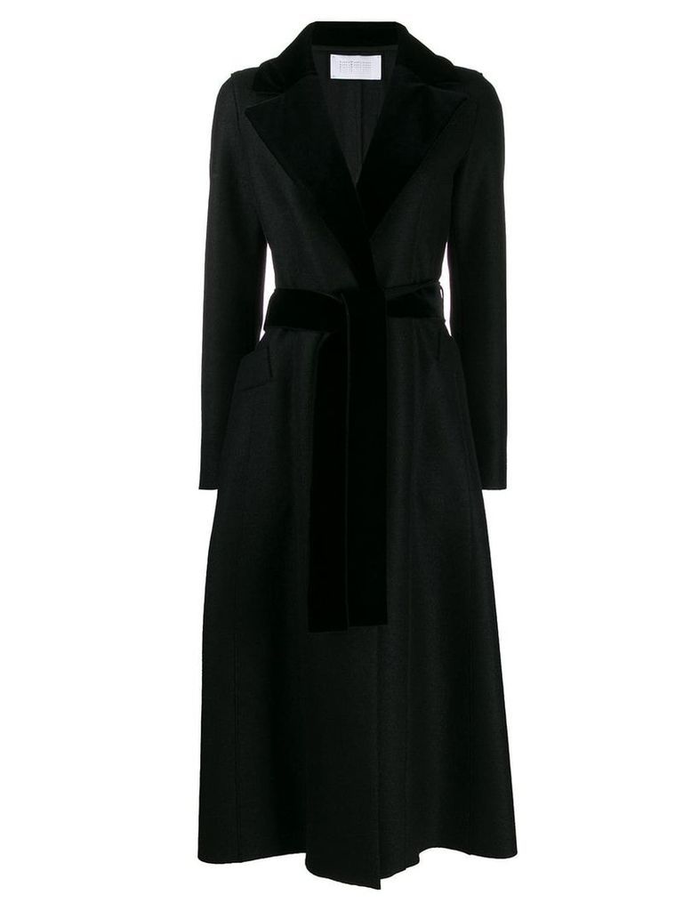 Harris Wharf London long belted coat - Black