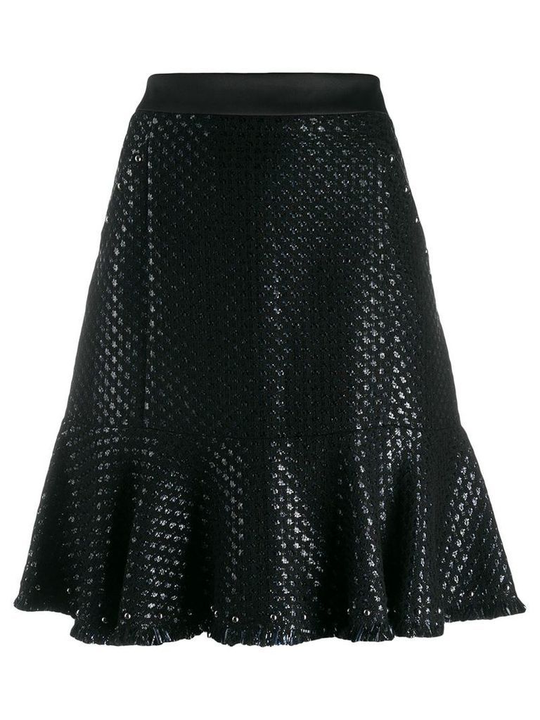 Karl Lagerfeld Karl's Treasure boucle skirt - Black