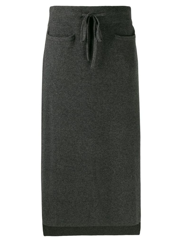 Max & Moi high-waisted knit skirt - Grey