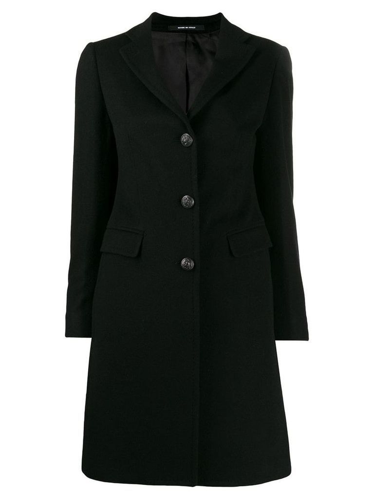 Tagliatore classic single-breasted coat - Black