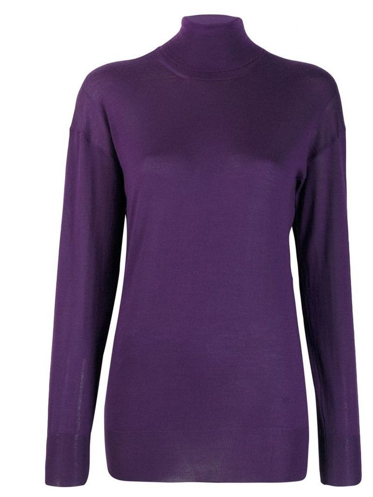 Tom Ford turtle neck top - PURPLE