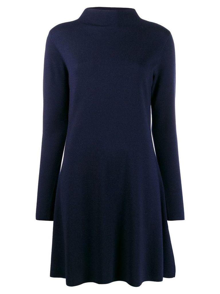 Allude fine knit shift dress - Blue