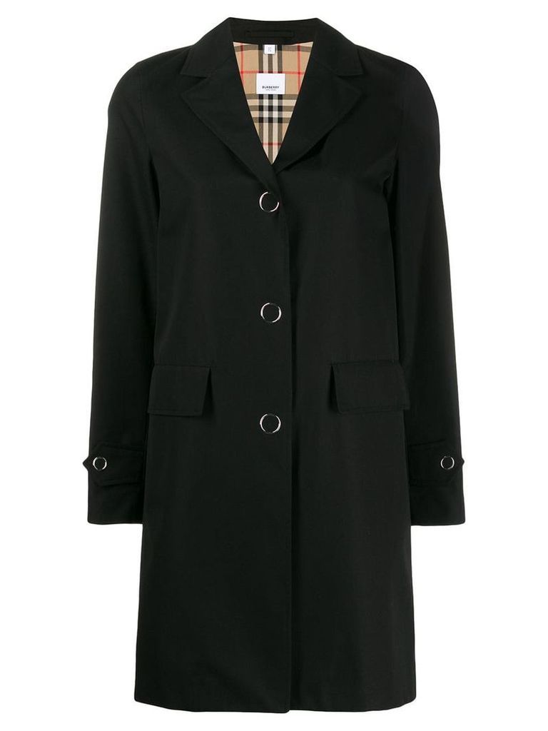 Burberry single breasted trench coat - Black