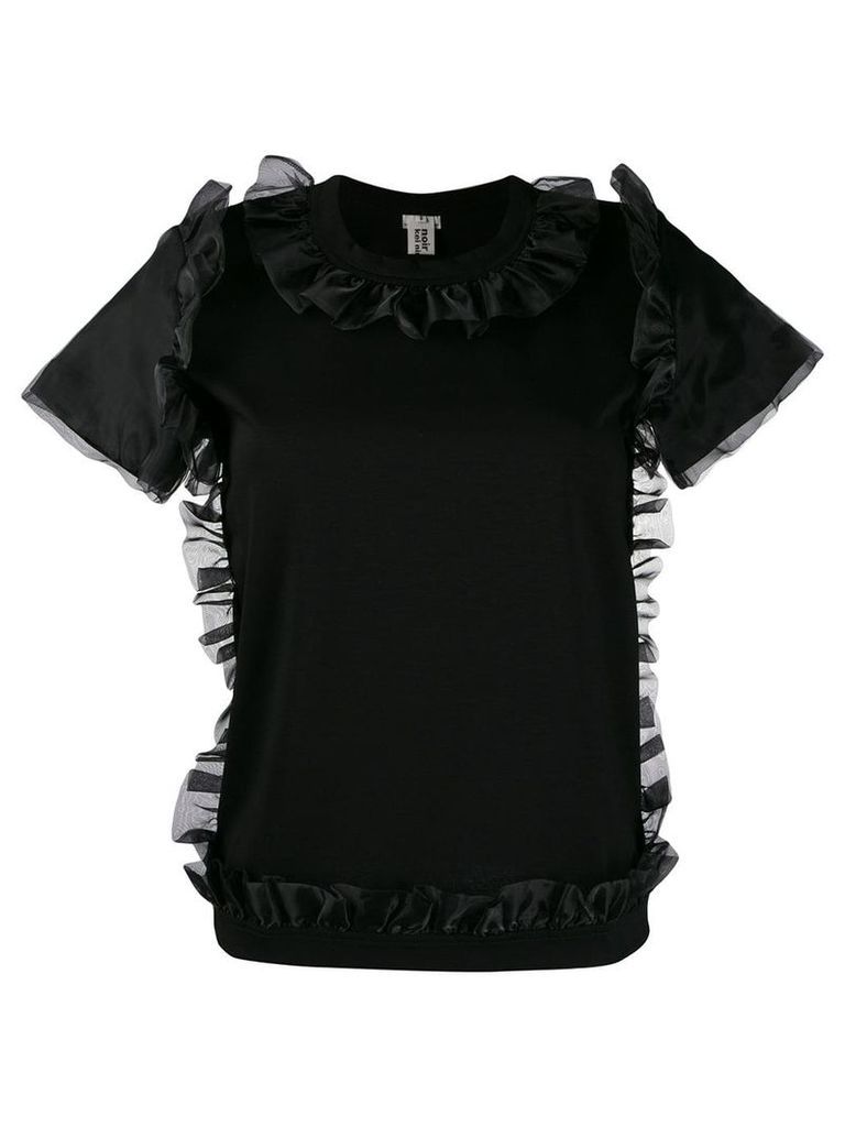 Comme Des Garçons Noir Kei Ninomiya frill-trim blouse - Black