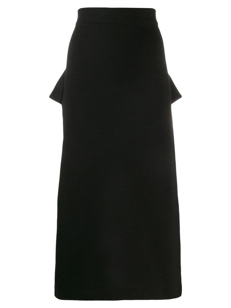 McQ Alexander McQueen deconstructed straight skirt - Black