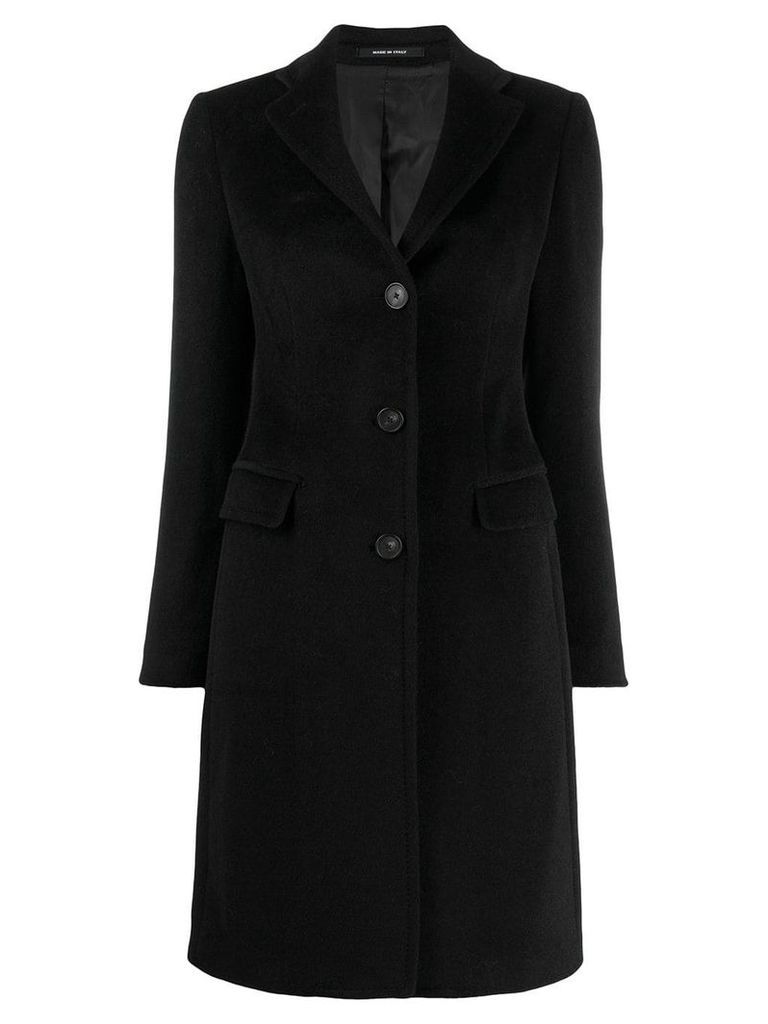 Tagliatore single-breasted fitted coat - Black