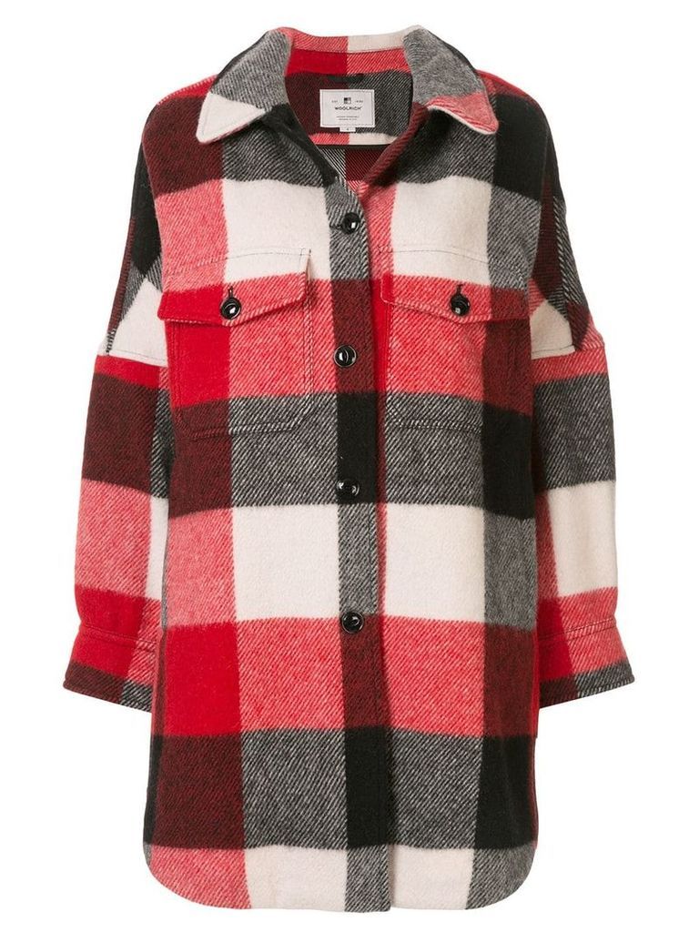 Woolrich oversized plaid jacket - Red