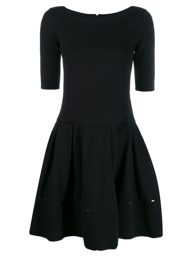 Emporio Armani flared mini dress - Black