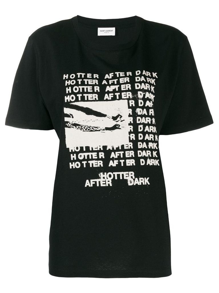 Saint Laurent Hotter After Dark T-shirt - Black