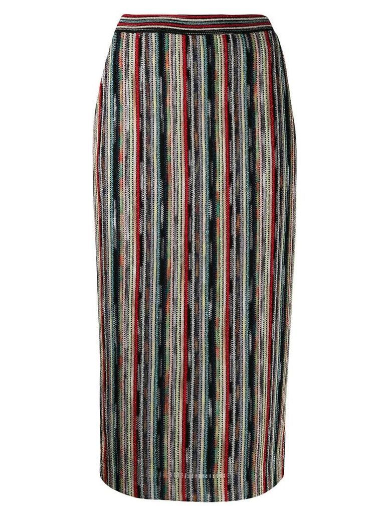 Missoni striped knitted skirt - Black