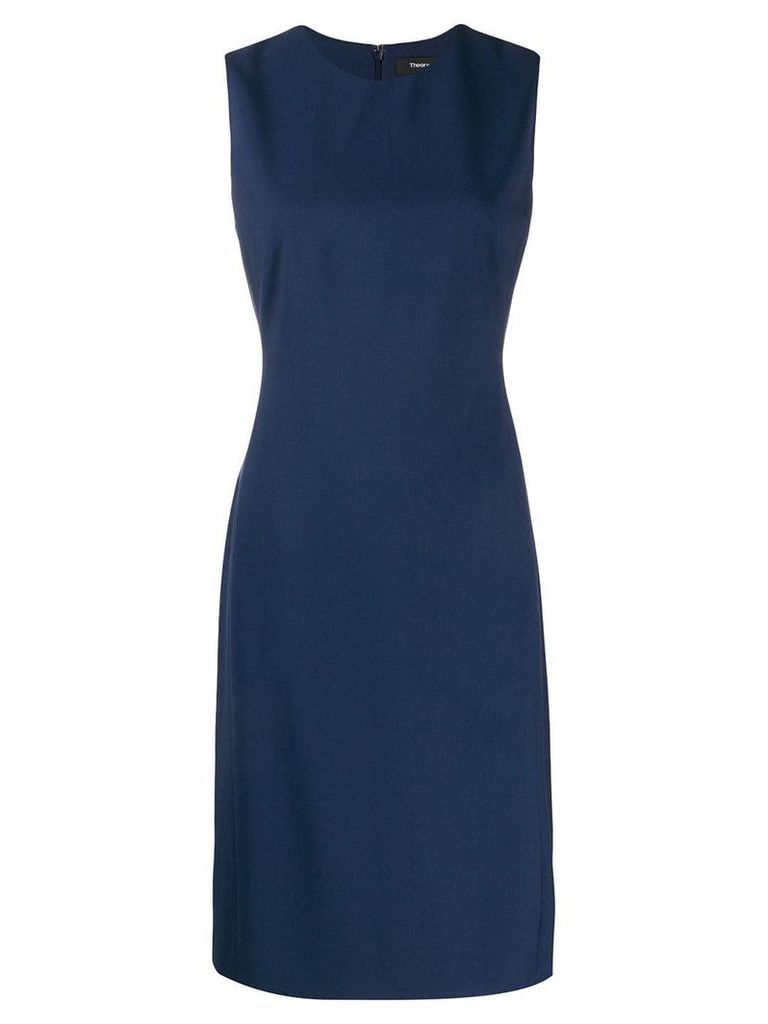 Theory fitted midi dress - Blue