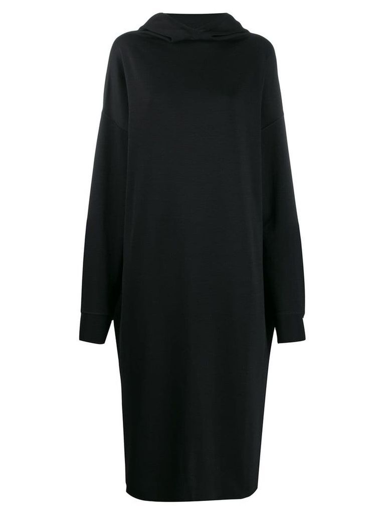 Jil Sander hooded oversized dress - Black