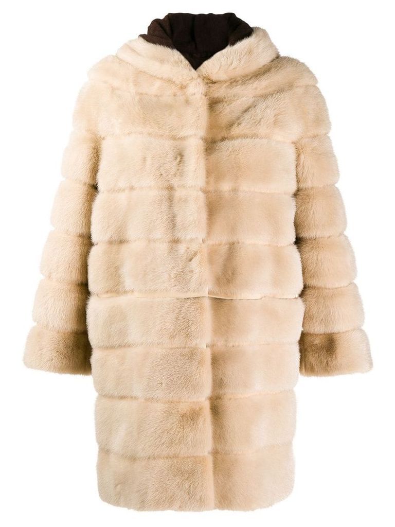 Simonetta Ravizza mid-length coat - NEUTRALS