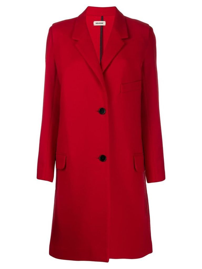 Zadig & Voltaire single-breasted coat - Red