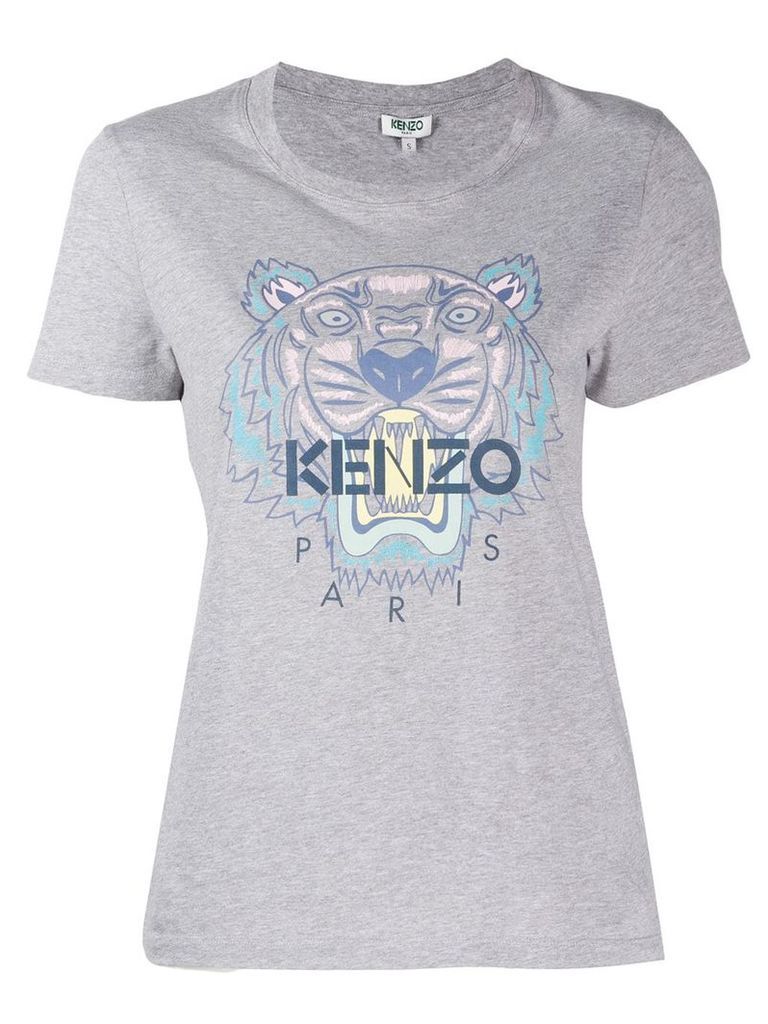 Kenzo tiger print T-shirt - Grey