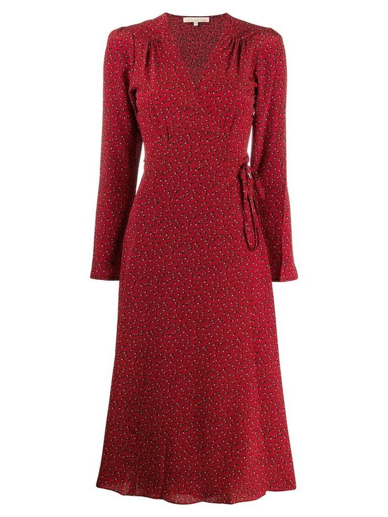 Vanessa Bruno floral print midi dress - Red