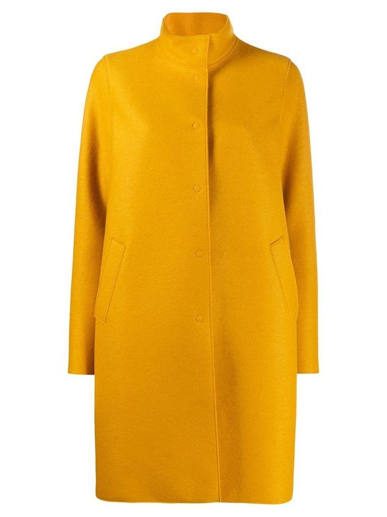 Harris Wharf London concealed button coat - Yellow