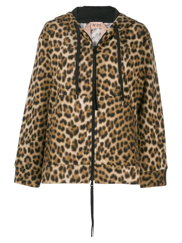 Nº21 leopard print jacket - Brown