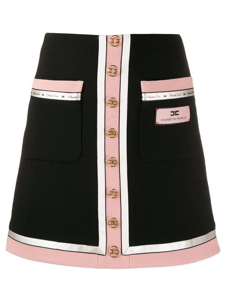 Elisabetta Franchi button-up skirt - Black