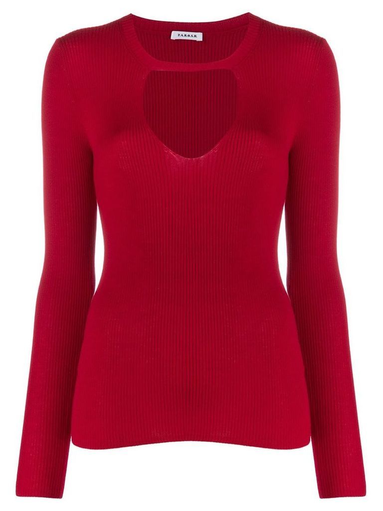 P.A.R.O.S.H. ribbed jumper - Red