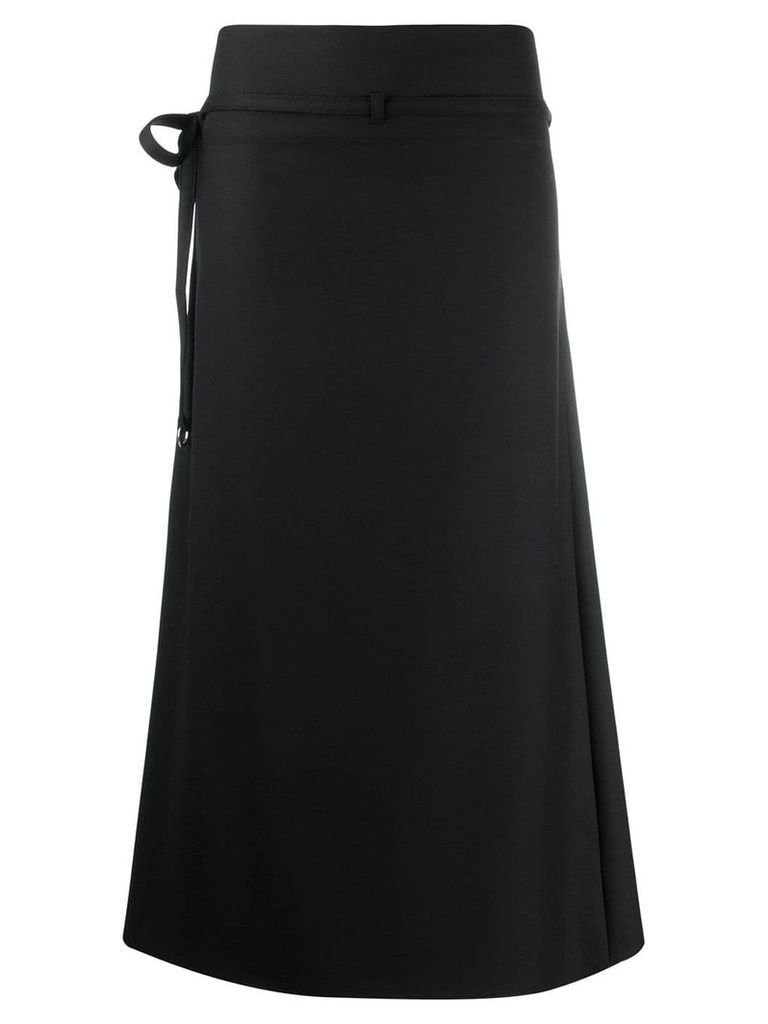 Lemaire tie waist skirt - Black