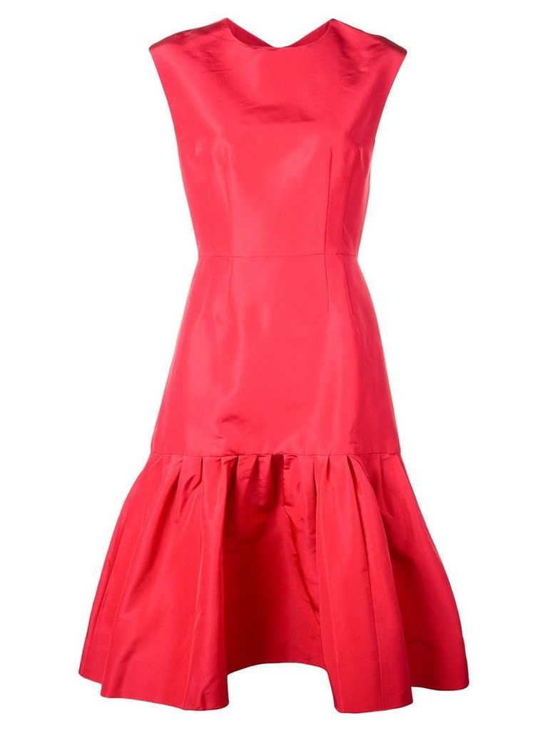 Carolina Herrera ruffled mid-length dress - Red