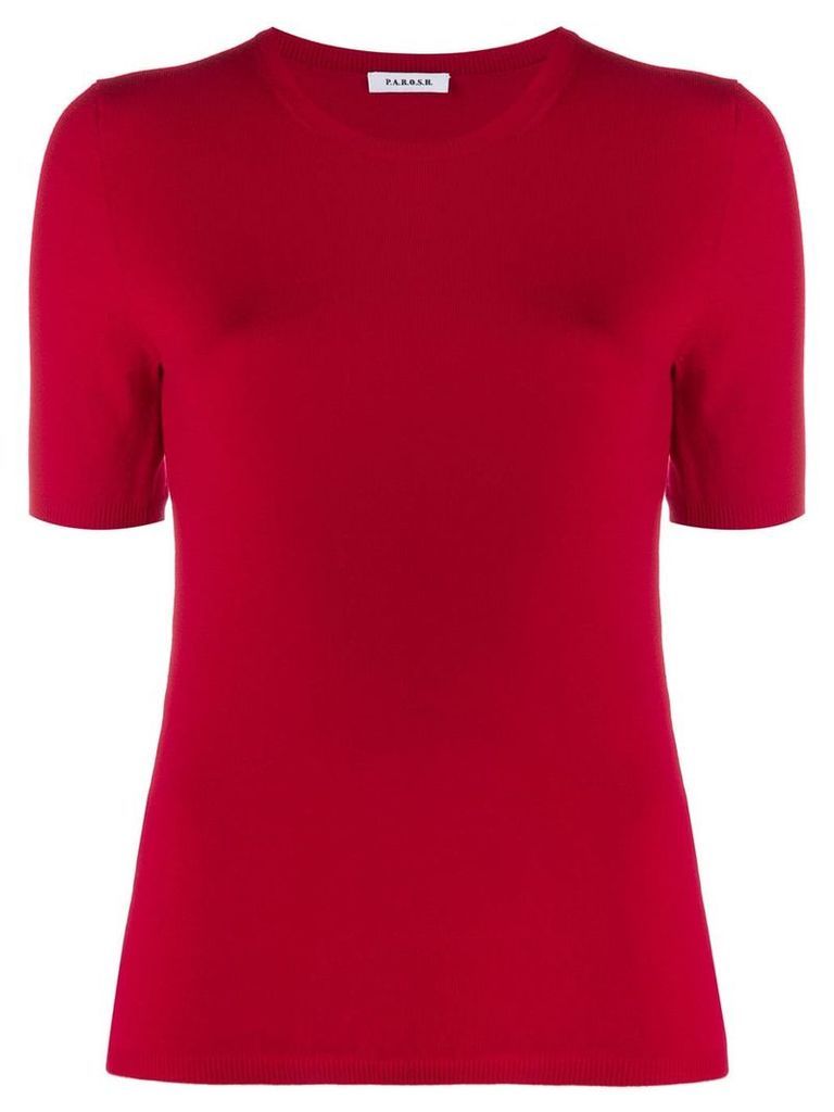 P.A.R.O.S.H. fine knit T-shirt - Red