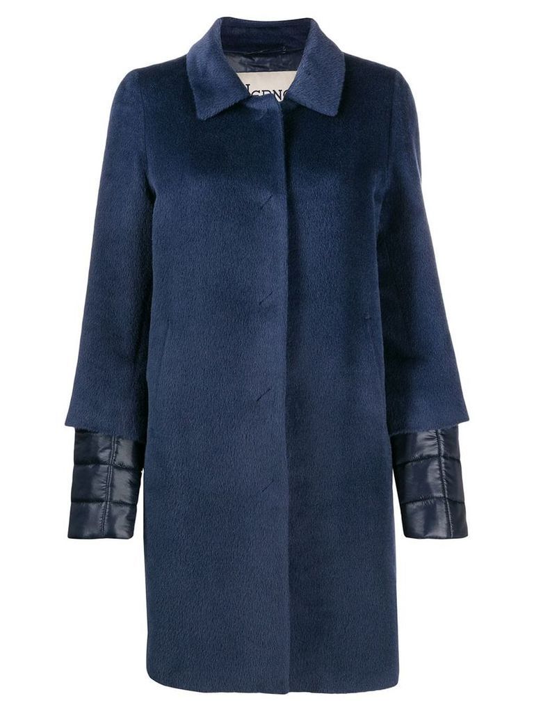 Herno padded wool coat - Blue