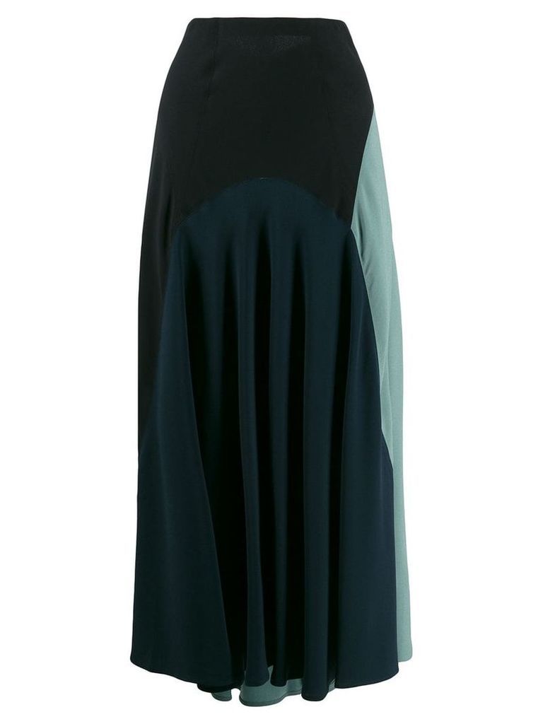 colville colour block midi skirt - Black
