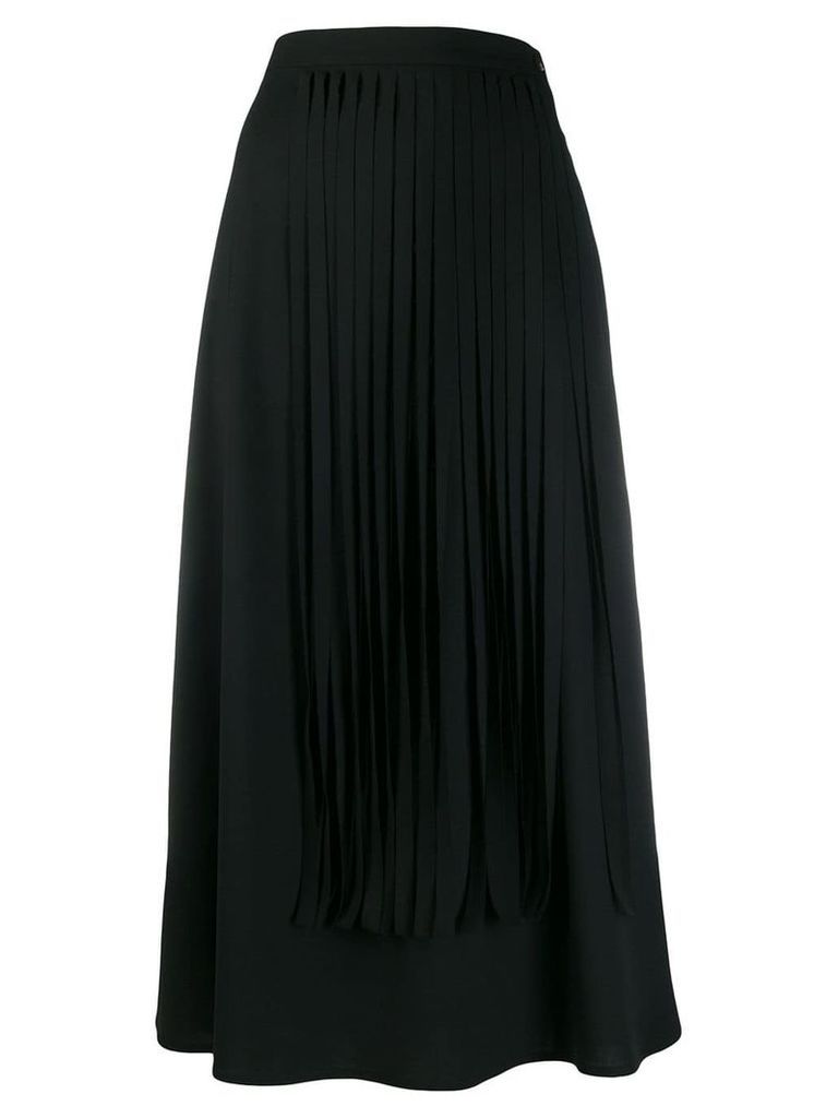 Alysi fringed midi skirt - Black