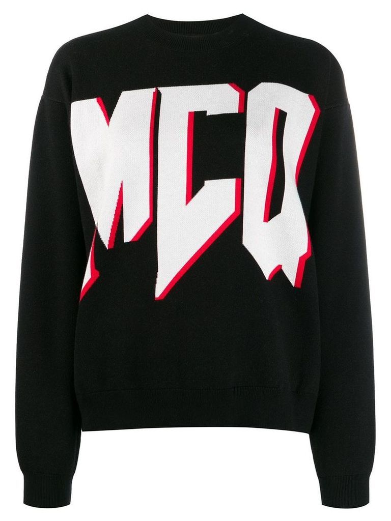 McQ Alexander McQueen contrast logo jumper - Black