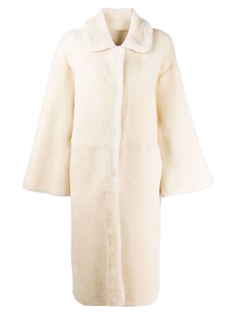 Liska shearling coat - White