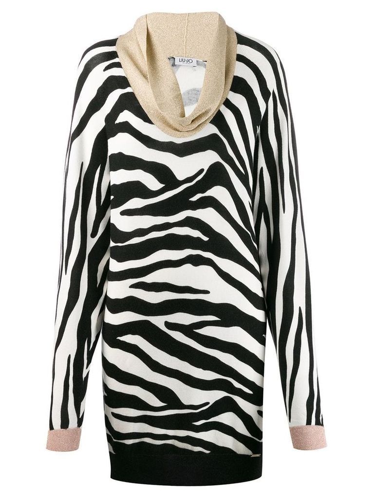 LIU JO zebra print dress - Black
