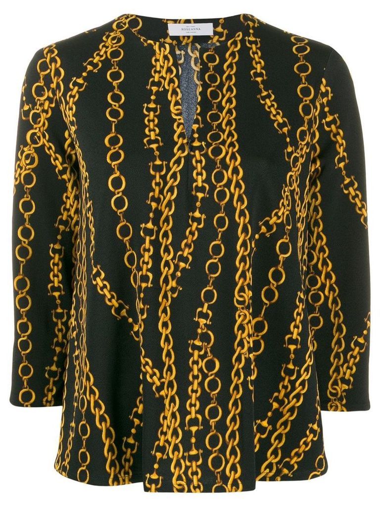 Roseanna chain print blouse - Black