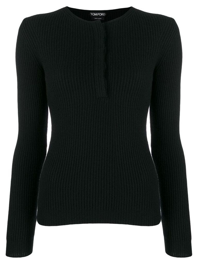 Tom Ford ribbed knit sweater - Black