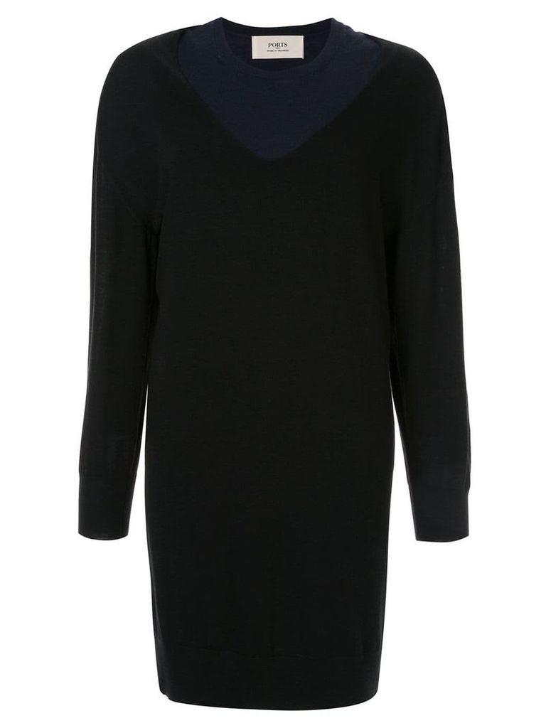 Ports 1961 convertible knitted dress - Black