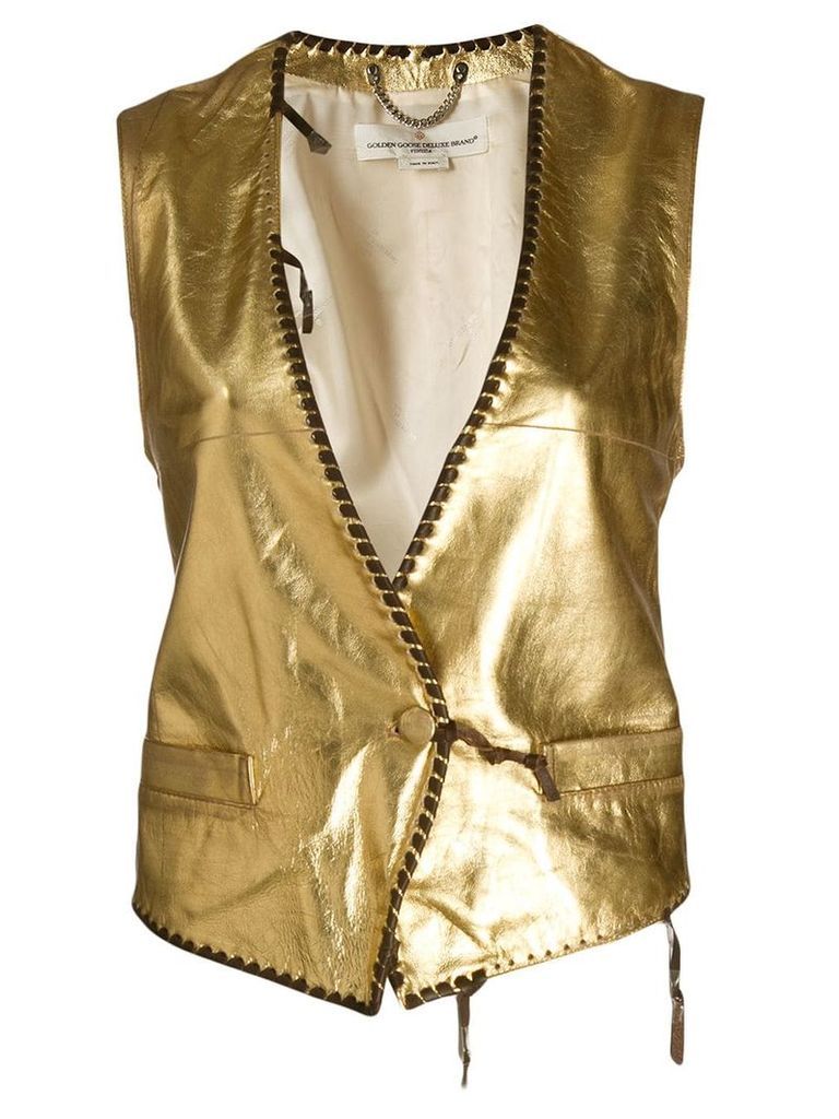 Golden Goose Shiori metallic waistcoat