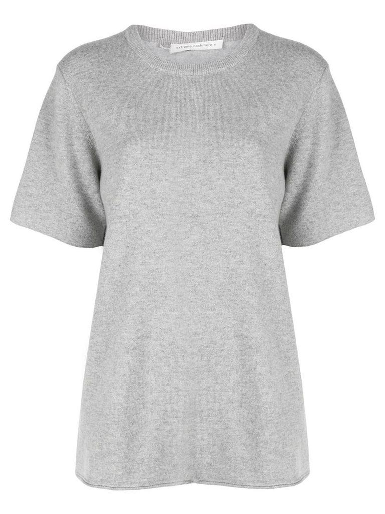 Extreme Cashmere short sleeved knit top - Grey