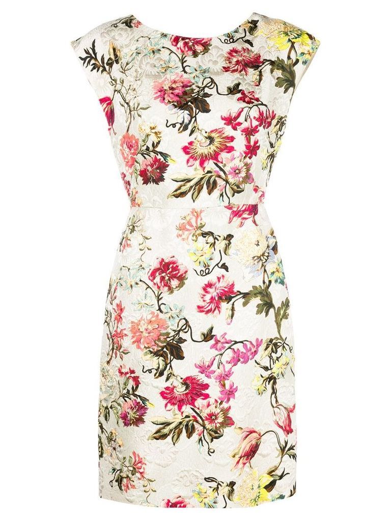Etro floral print dress - SILVER