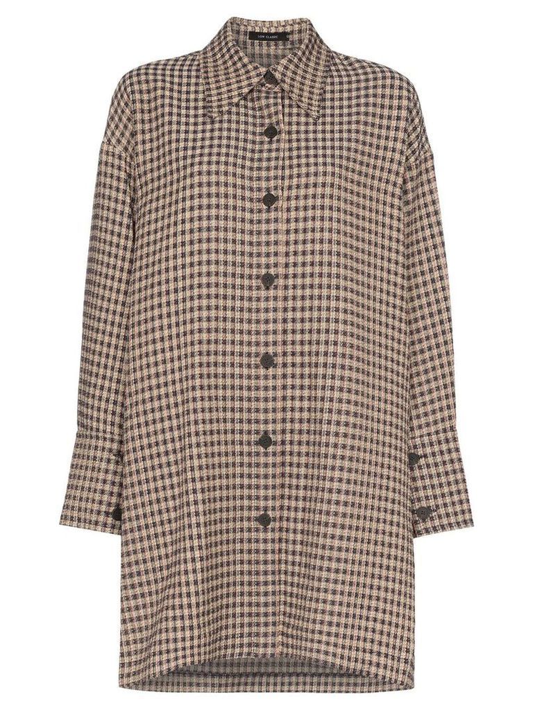 Low Classic checked oversized shirt