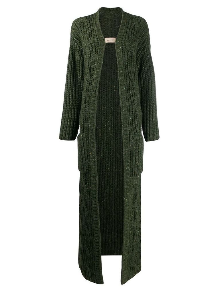 Gentry Portofino chunky knit cashmere cardi-coat - Green
