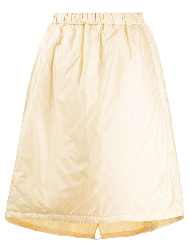Jil Sander elasticated waist A-line skirt - NEUTRALS
