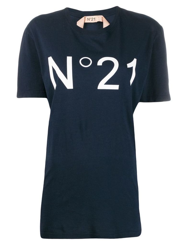 Nº21 logo printed T-shirt - Blue