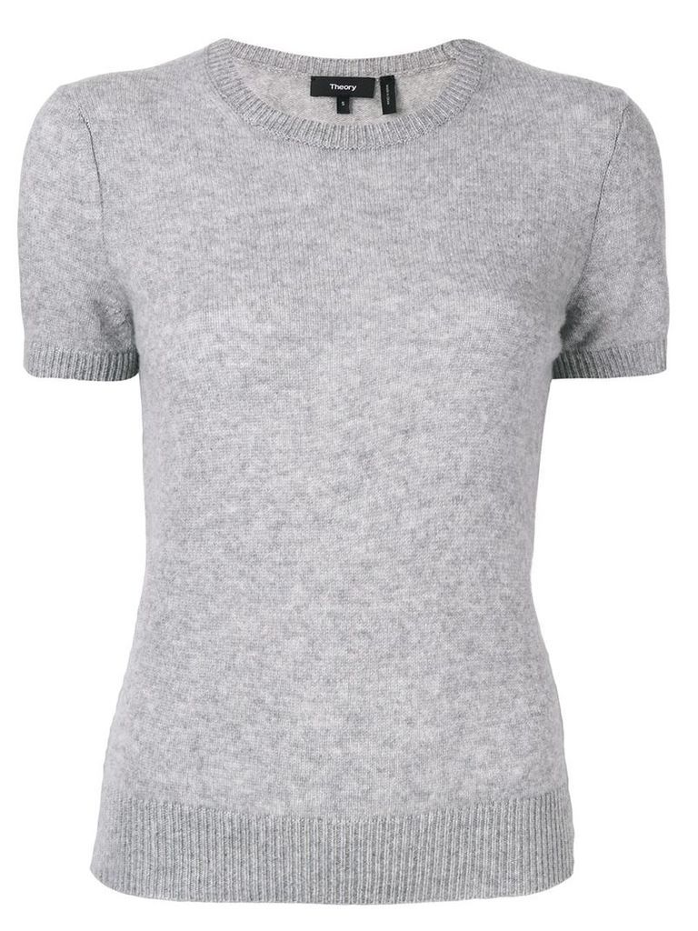 Theory fitted knit T-shirt - Grey