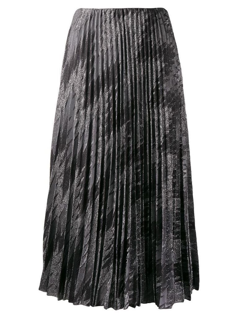 M Missoni zigzag metallic pleated skirt - Grey